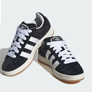 Adidas Black and White Campus 00’s/M6.5 W8